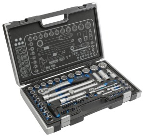 Zestaw narzędziowy 1/4" , 1/2" 60 szt Hoegert HT1R470