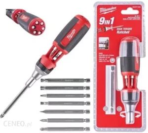 Wkrętak śrubokręt + bity 9w1 MILWAUKEE 4932471598