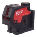 Laser krzyżowy liniowo-punktowy zielony akumulatorowy Milwaukee M12 CLLP-0C 4933478101