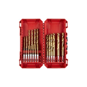 Zestaw wierteł udarowych do metalu MILWAUKEE Shockwave HSS-G Tin Red Hex 2-10 mm 4932493866