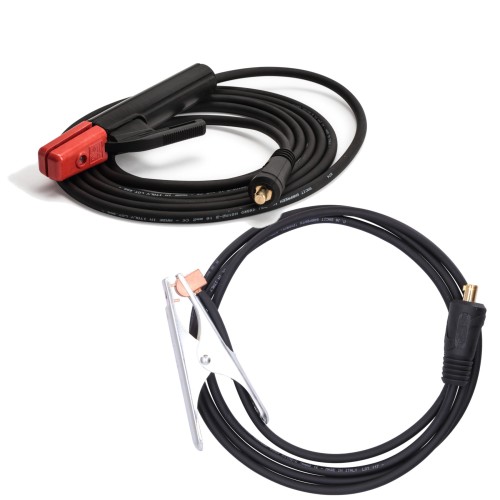 Przewody spawalnicze OS16 wtyk 10-25 masa + elektroda