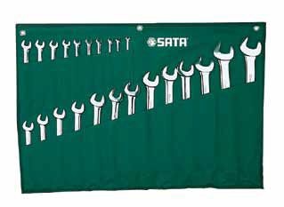 Zestaw 23 kluczy płasko-oczkowych w saszetce SATA S09027