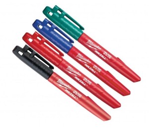 ZESTAW 4 KOLOROWYCH MARKERÓW 4szt MILWAUKEE 48223106