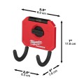 Hak narzędziowy zakrzywiony mały PACKOUT MILWAUKEE 4932480705