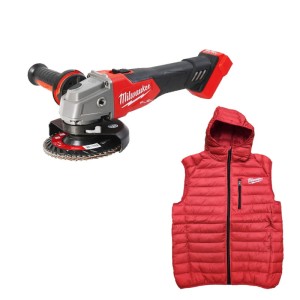 Szlifierka kątowa 125mm akumulatorowa MILWAUKEE M18 FSAG125X-0  4933478701 + NAGRODA Bezrękawnik z kapturem Milwaukee rozmiar L