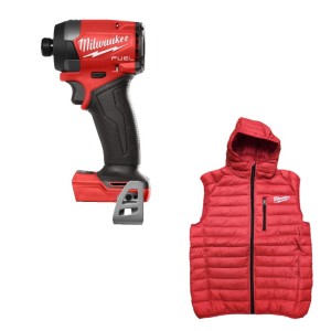 Zakrętarka udarowa akumulatorowa 1/4 HEX 226 Nm M18 FID3-0 MILWAUKEE 4933498061 + NAGRODA Bezrękawnik z kapturem Milwaukee rozmiar L