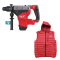 Młotowiertarka akumulatorowa MILWAUKEE M18 FHM-0C SDS-Max 11.0J 4933464893 + NAGRODA Bezrękawnik z kapturem Milwaukee rozmiar L