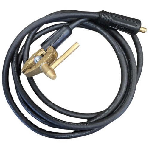 Przewód masowy spawalniczy 70mm2 4m + wtyk 50-70 + zacisk Phoenix