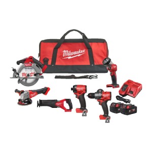 Zestaw POWERPACK narzędzi akumulatorowych Milwaukee M18FPP6G3-502B 4933498658