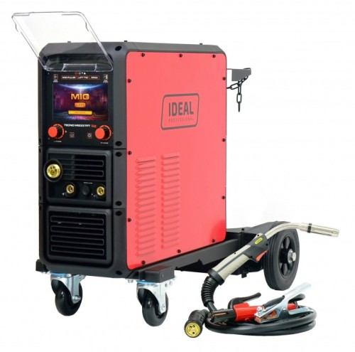 Spawarka inwertorowa TECNO MIG 337 PULSE SYNERGIC LCD + wózek