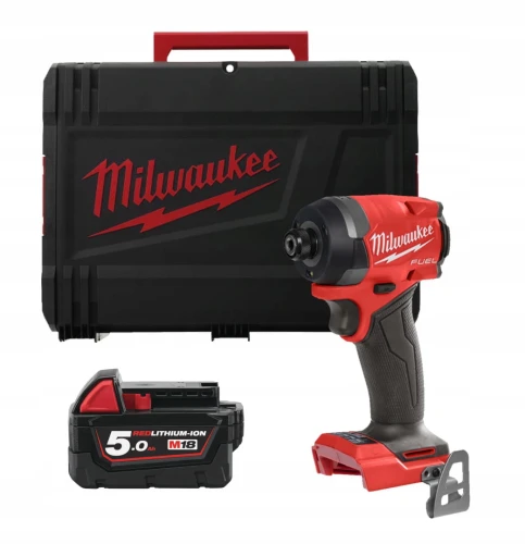 Zakrętarka udarowa akumulatorowa 1/4 HEX 226 Nm M18 FID3-0X MILWAUKEE 4933479864 + akumulator M18B5 5Ah