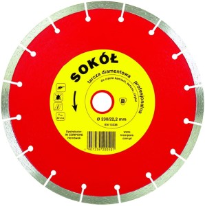 Tarcza diamentowa do cięcia twardego betonu In Corpore Sokół 230mm